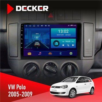 Штатна магнітола Volkswagen Polo 2005-2009 Decker D9-002 6x128, DSP, 360 НФ-00003894 фото
