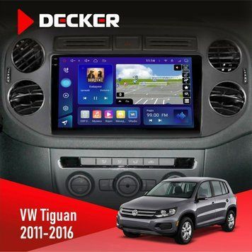 Штатна магнітола Volkswagen Tiguan 2011-2016 Black Decker D9-005 4x64, DSP, 360, 4G, 2k НФ-00008471 фото