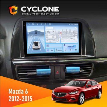 Штатна магнітола Mazda 6 2012-2015 Cyclone C9-009 4x64, DSP, 4G, 2k НФ-00007937 фото