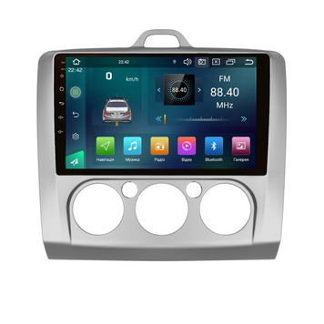 Штатна магнітола Cyclone C9 CPL GSM. 2+32GB. CARPLAY. 4G Ford Focus 2005-2011 climate AR-810390 фото