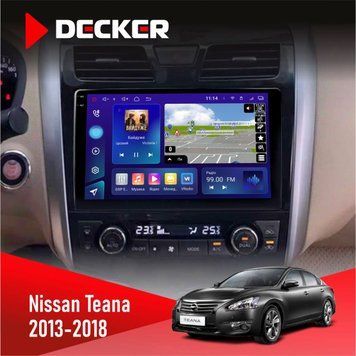 Штатна магнітола Nissan Teana 2013-2018 Decker D10-005 4x64, DSP, 360, 4G, 2k НФ-00008349 фото