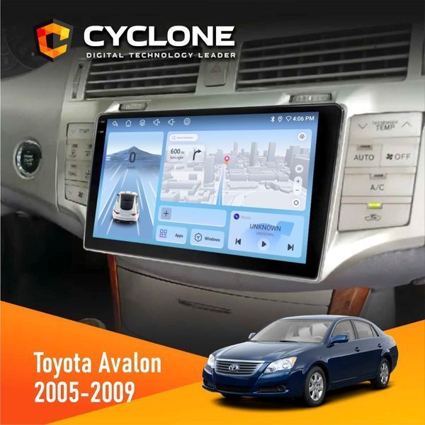 Штатна магнітола Toyota Avalon 2005-2009 Cyclone C9-009 4x64, DSP, 4G, 2k НФ-00008043 фото