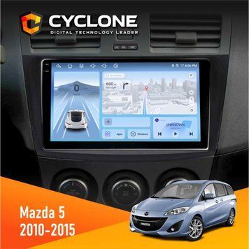 Штатна магнітола Mazda 5 (Premacy) 2010-2015 Cyclone C9-009 4x64, DSP, 4G, 2k НФ-00007935 фото
