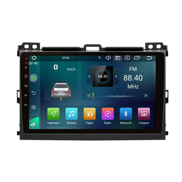 Штатна магнітола Cyclone C9 CPL GSM. 2+32GB. CARPLAY. 4G Toyota Land Cruiser Prado (120) 2002-2009 AR-816380 фото