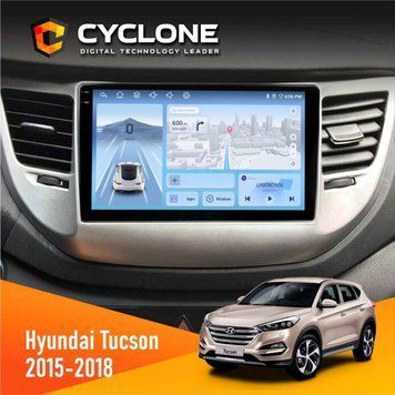 Штатна магнітола Hyundai Tucson 3 2015-2018 Cyclone C9-009 4x64, DSP, 4G, 2k НФ-00007893 фото