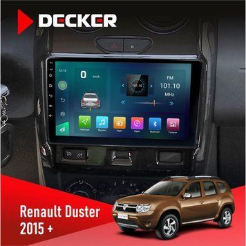 Штатна магнітола Renault Duster 2015+ Decker D9-003 6x128, DSP, 4G, 2k НФ-00004778 фото