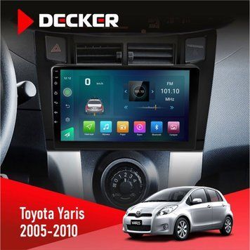 Штатна магнітола Toyota Yaris 2005-2010 Decker D9-003 6x128, DSP, 4G, 2k НФ-00004828 фото