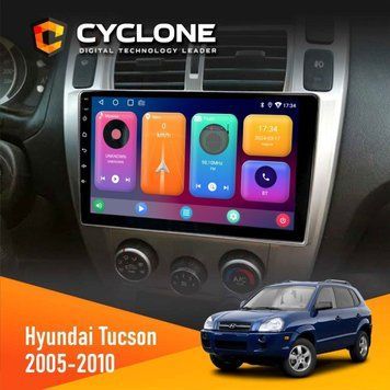 Штатна магнітола Hyundai Tucson 2005-2010 Cyclone C10-001 2x32 НФ-00004330 фото