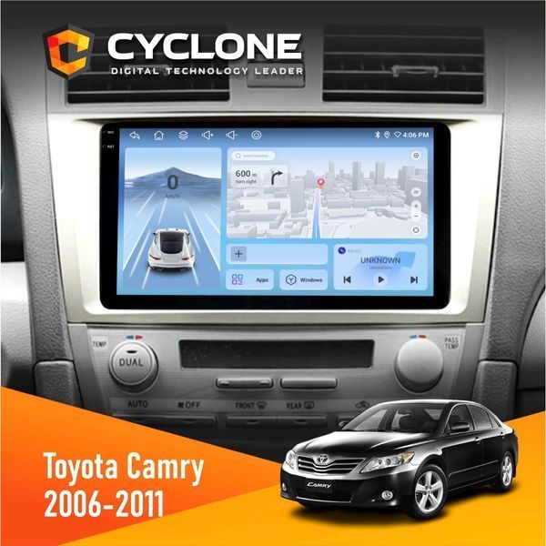 Штатна магнітола Toyota Camry 40 2006-2011 Cyclone C9-009 4x64, DSP, 4G, 2k НФ-00008048 фото