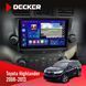 Штатна магнітола Toyota Highlander 2008-2013 Decker D10-005 4x64, DSP, 360, 4G, 2k НФ-00008437 фото 1
