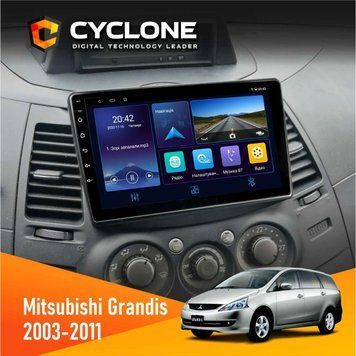Штатна магнітола Mitsubishi Grandis 2003-2011 Cyclone C9-006 4x64, DSP, DVR НФ-00002596 фото