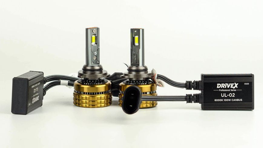 Світлодіодні лампи DriveX UL-02 HB4(9006) 6K 100W CAN 12V DX-2571 фото