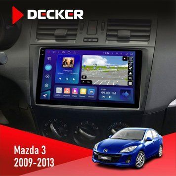 Штатна магнітола Mazda 3 2009-2013 Decker D9-005 4x64, DSP, 360, 4G, 2k НФ-00008298 фото