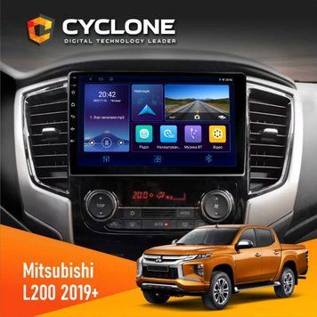 Штатна магнітола Mitsubishi L200 2019+ Cyclone C9-006 4x64, DSP, DVR НФ-00008943 фото