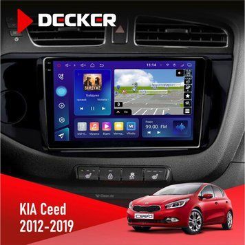 Штатна магнітола KIA Ceed 2012-2019 Decker D9-005 4x64, DSP, 360, 4G, 2k НФ-00008282 фото