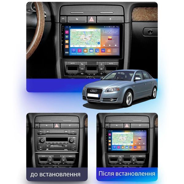 Штатная магнитола Lesko для Audi A6 allroad I (C5) 2000-2006 экран 9" 4/64Gb CarPlay 4G Wi-Fi GPS Prime 9362-47200 фото