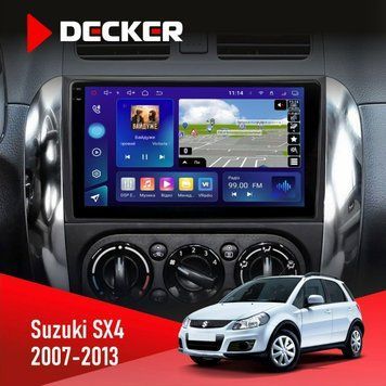 Штатна магнітола Suzuki SX4 2007-2013 Decker D9-005 4x64, DSP, 360, 4G, 2k НФ-00008426 фото