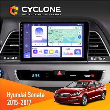Штатна магнітола Hyundai Sonata 2015-2017 CAN Cyclone C9-008 4x64, DSP НФ-00007029 фото
