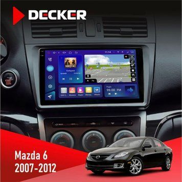 Штатна магнітола Mazda 6 GH 2007-2012 Decker D9-005 4x64, DSP, 360, 4G, 2k НФ-00008293 фото
