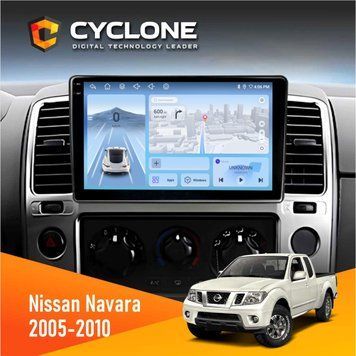 Штатна магнітола Nissan Navara (D40) 2005-2010 Cyclone C9-009 4x64, DSP, 4G, 2k НФ-00007973 фото