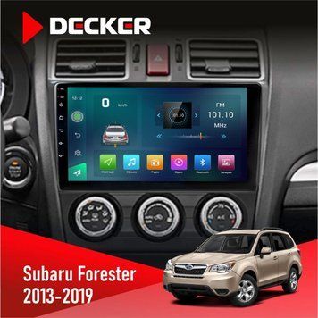 Штатна магнітола Subaru Forester 2013-2019 CAN Decker D9-003 6x128, DSP, 4G, 2k НФ-00004801 фото