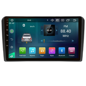 Штатна магнітола Cyclone C9 CPL GSM. 2+32GB. CARPLAY. 4G Audi A4 2000-2009 AR-809290 фото