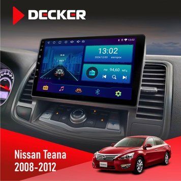 Штатна магнітола Nissan Teana 2008-2012 Decker D10-002 6x128, DSP, 360, 2k НФ-00005274 фото