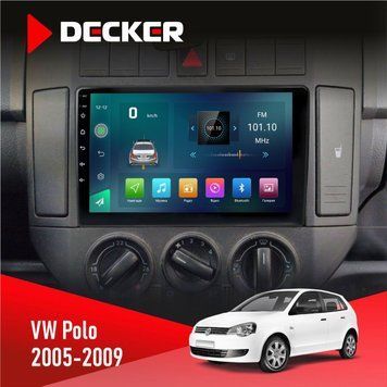 Штатна магнітола Volkswagen Polo 2005-2009 Decker D9-003 6x128, DSP, 4G, 2k НФ-00004833 фото