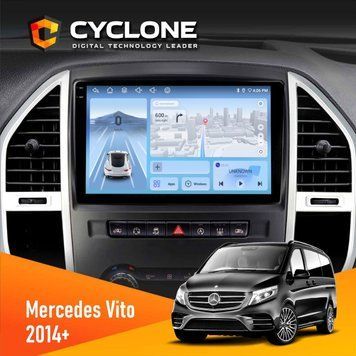 Штатна магнітола Mercedes-Benz Vito (W447) 2014+ Cyclone C10-005 4x64, 4G, DSP, 2k НФ-00007736 фото