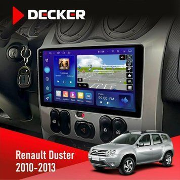 Штатна магнітола Renault Duster 2010-2013 Decker D9-005 4x64, DSP, 360, 4G, 2k НФ-00008386 фото