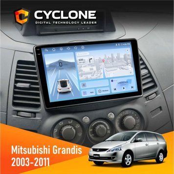 Штатна магнітола Mitsubishi Grandis 2003-2011 Cyclone C9-009 4x64, DSP, 4G, 2k НФ-00007959 фото