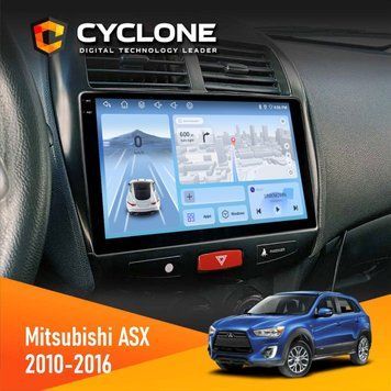 Штатна магнітола Mitsubishi ASX 2010-2016 Cyclone C10-005 4x64, 4G, DSP, 2k НФ-00007737 фото