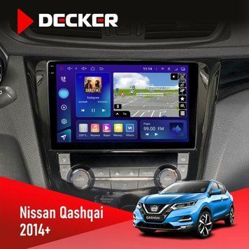 Штатна магнітола Nissan Qashqai, X-Trail 2014+ Decker D10-005 4x64, DSP, 360, 4G, 2k НФ-00008352 фото