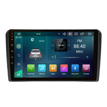 Штатна магнітола Cyclone C9 CPL GSM. 2+32GB. CARPLAY. 4G Audi A3 2003-201 AR-809240 фото
