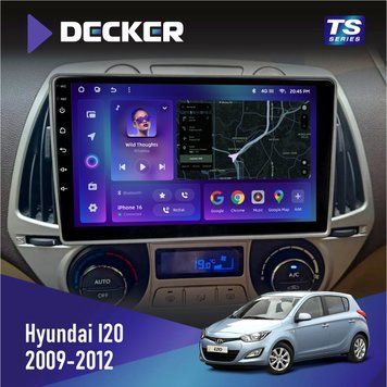 Штатна магнітола Hyundai I20 2009-2012 Climate Decker TS TS9-002 4x32, DSP, 4G НФ-00005718 фото