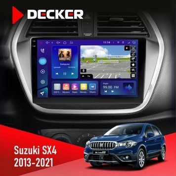 Штатна магнітола Suzuki SX4 2013-2021 Decker D9-005 4x64, DSP, 360, 4G, 2k НФ-00008425 фото