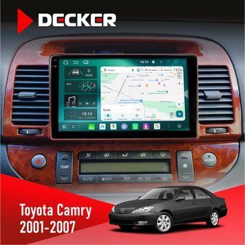 Штатна магнітола Toyota Camry 30 2001-2007 Wood Decker D9-004 6x128, DSP 360, 2k НФ-00007464 фото