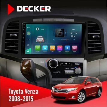 Штатна магнітола Toyota Toyota Venza 2008-2015 AMP Decker D9-003 6x128, DSP, 4G, 2k НФ-00004831 фото