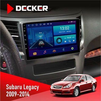 Штатна магнітола Subaru Legacy 2009-2014 Decker D9-001 4x64, DSP НФ-00003845 фото