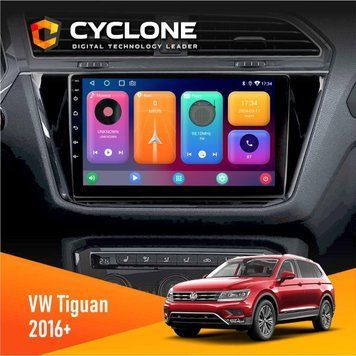 Штатна магнітола Volkswagen Tiguan 2016+ Cyclone C10-001 2x32 НФ-00004596 фото