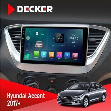 Штатна магнітола Hyundai Accent 2017+ Decker D9-003 6x128, DSP, 4G, 2k НФ-00004668 фото