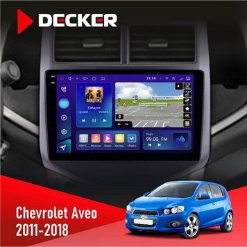 Штатна магнітола Chevrolet Aveo 2011-2018 Decker D9-005 4x64, DSP, 360, 4G, 2k НФ-00008159 фото