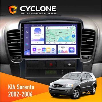 Штатна магнітола KIA Sorento (BL) 2002-2006 Cyclone C9-008 4x64, DSP НФ-00007046 фото