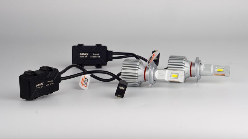 Купити потужні лампи від українського виробника DriveX PA-09 H7 42W(2*21W) 9-32V 6K LED к-т. DX-23804 фото