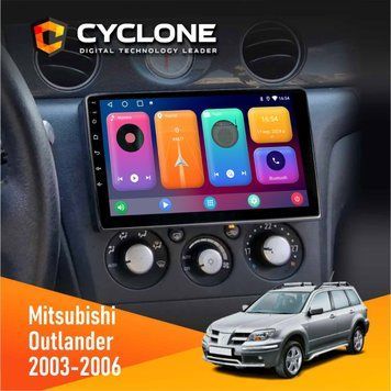 Штатна магнітола Mitsubishi Outlander 2002-2008 Cyclone C9 CPL 2x32 НФ-00003395 фото