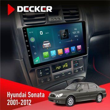 Штатна магнітола Hyundai Sonata (EF) 2001-2012 Decker D9-003 6x128, DSP, 4G, 2k НФ-00004687 фото