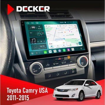 Штатна магнітола Toyota Camry 2011-2015 USA Decker D10-004 6x128, DSP, 360, 2k НФ-00007468 фото