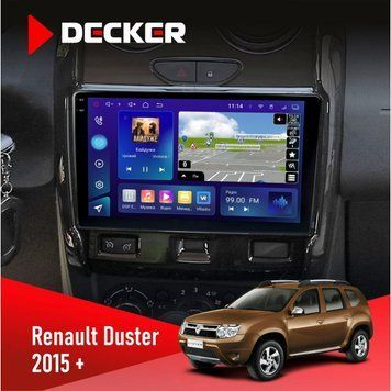 Штатна магнітола Renault Duster 2015+ Decker D9-005 4x64, DSP, 360, 4G, 2k НФ-00008384 фото