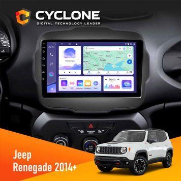 Штатна магнітола Jeep Renegate 2014+ Cyclone C9-011 4x64, DSP НФ-00008834 фото