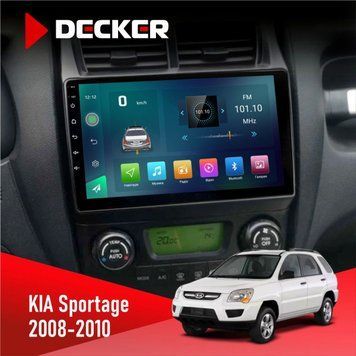Штатна магнітола KIA Sportage 2008-2010 climate Decker D9-003 6x128, DSP, 4G, 2k НФ-00004710 фото